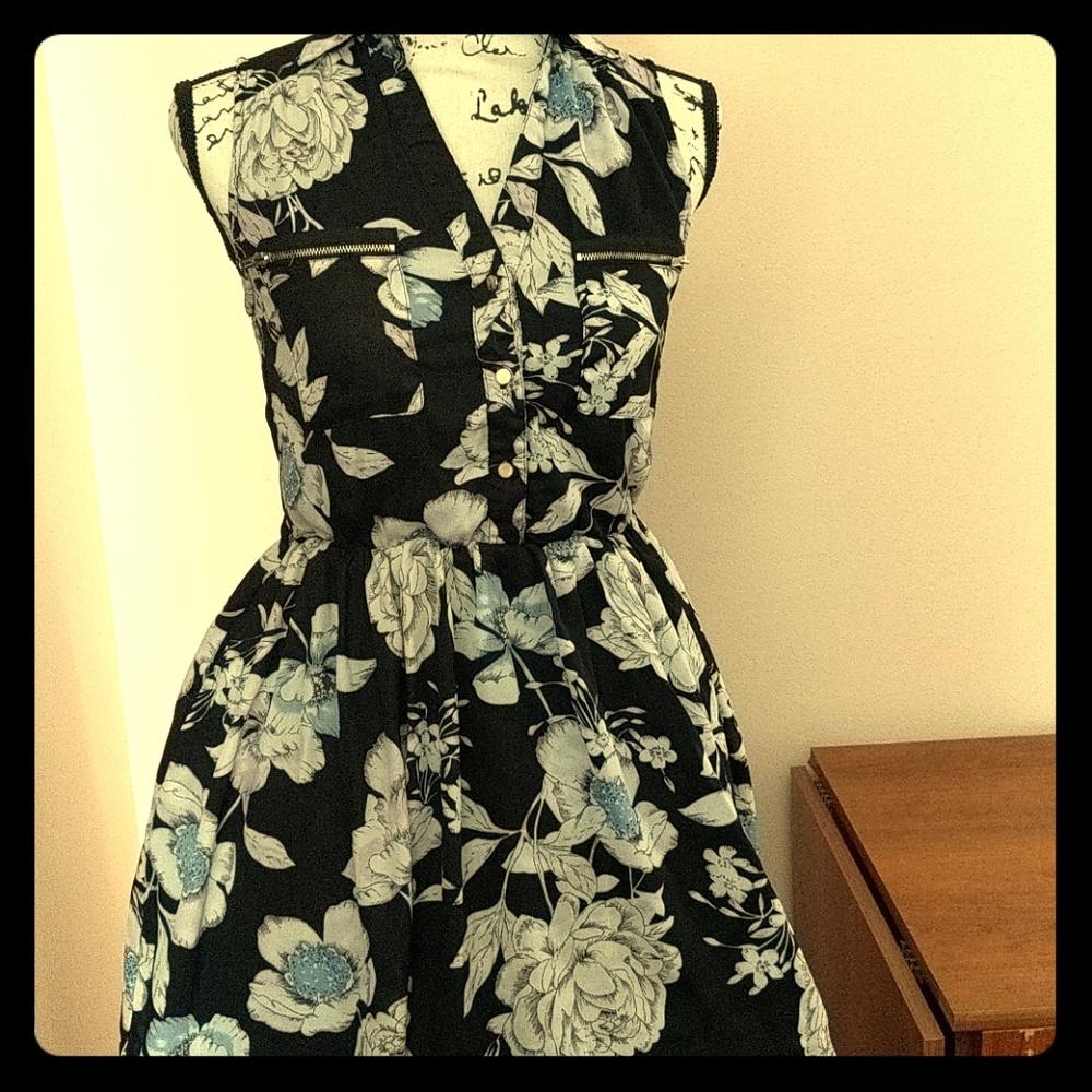 Floral Collared Dress